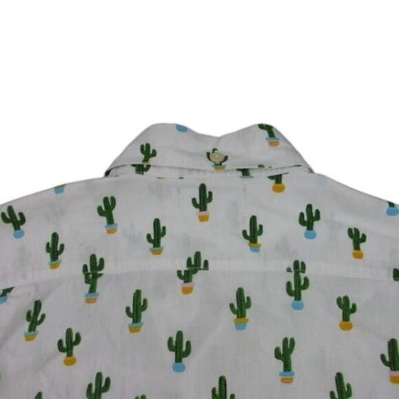 Kenny Flowers Men’s Limited Edition Short Sleeve Cactus Button Up Shirt - Size L - Picture 3 of 4